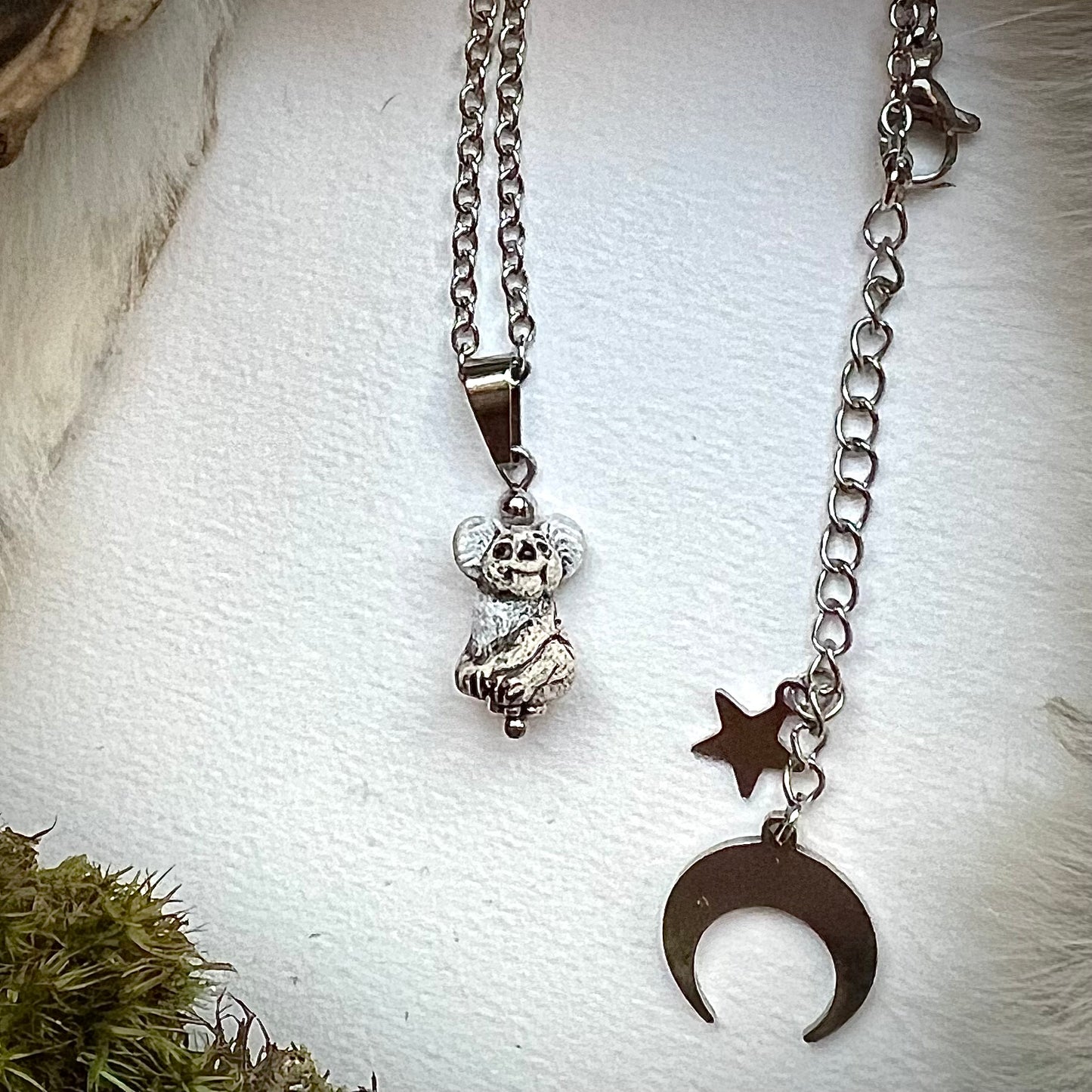 Necklace with koala - handmade ceramic pendant from Peru