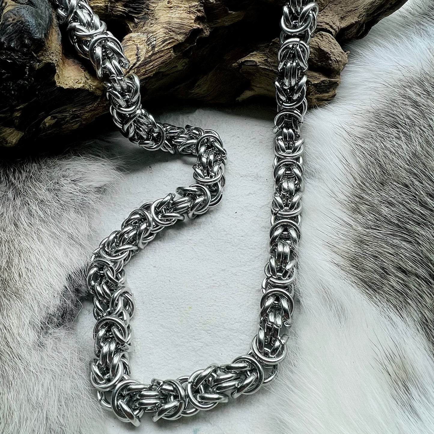 Necklace - Imperial link, Byzantine, 11mm