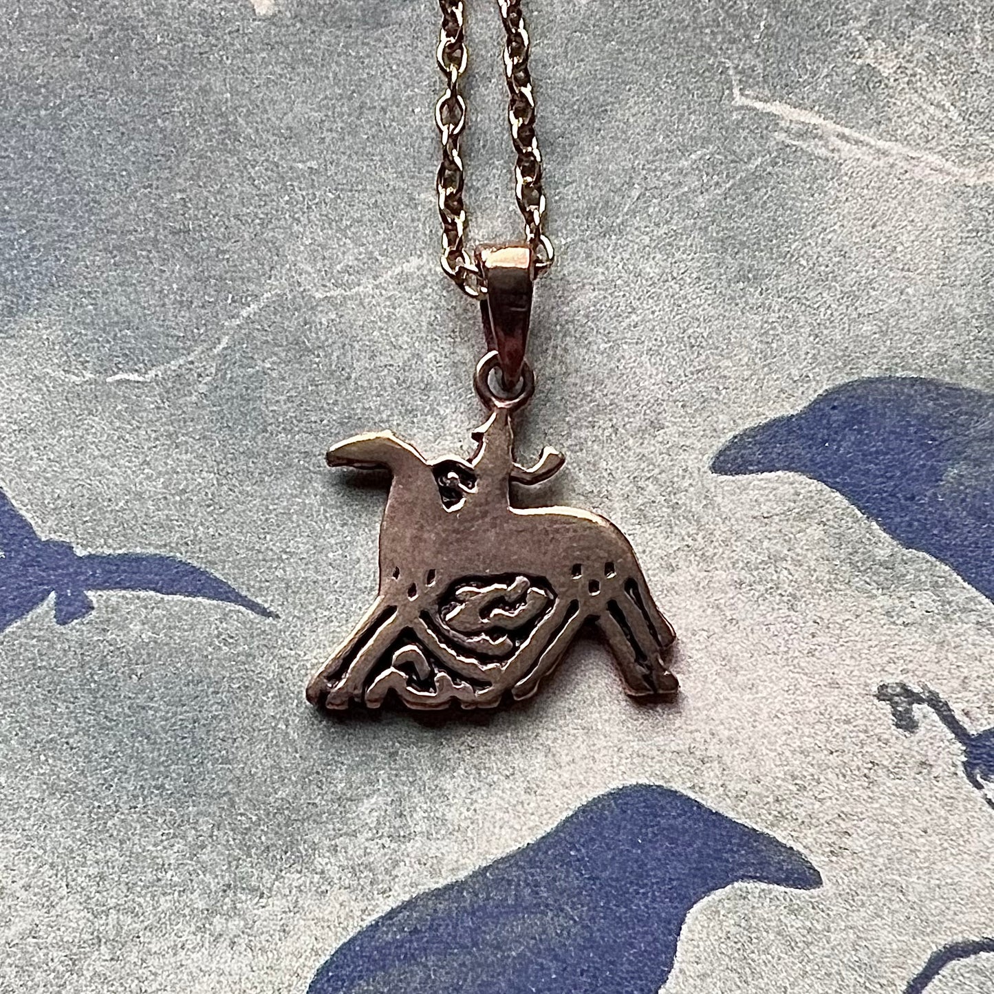 Vikingasmycke Halsband med Oden och Sleipner. Liten modell.