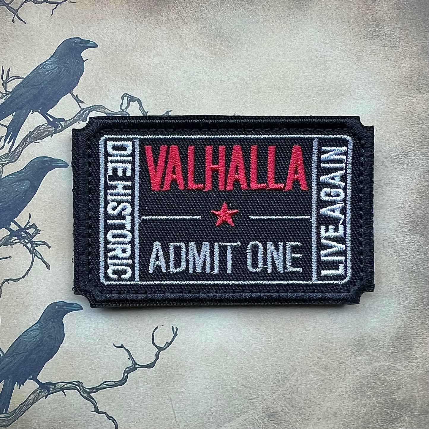 Patch ”Valhalla admit one”