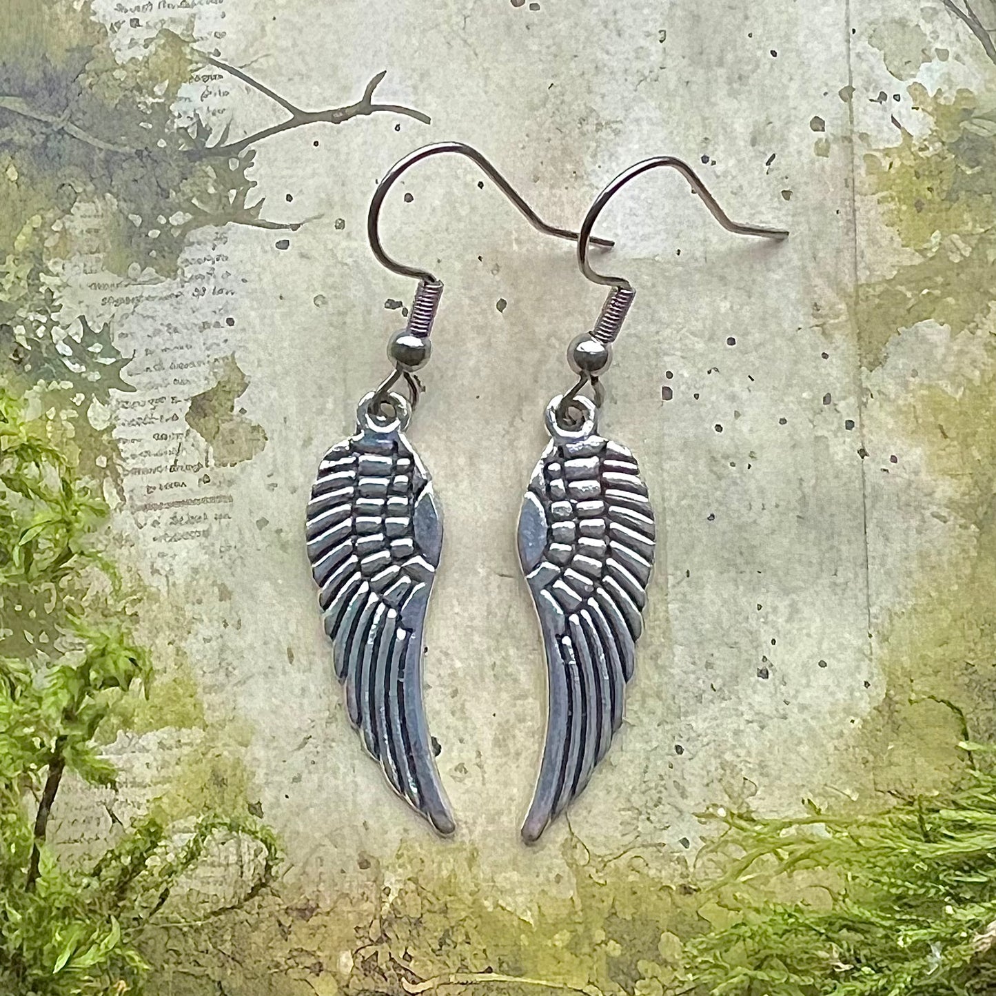 Vikingasmycke örhängen med valkyrias vingar