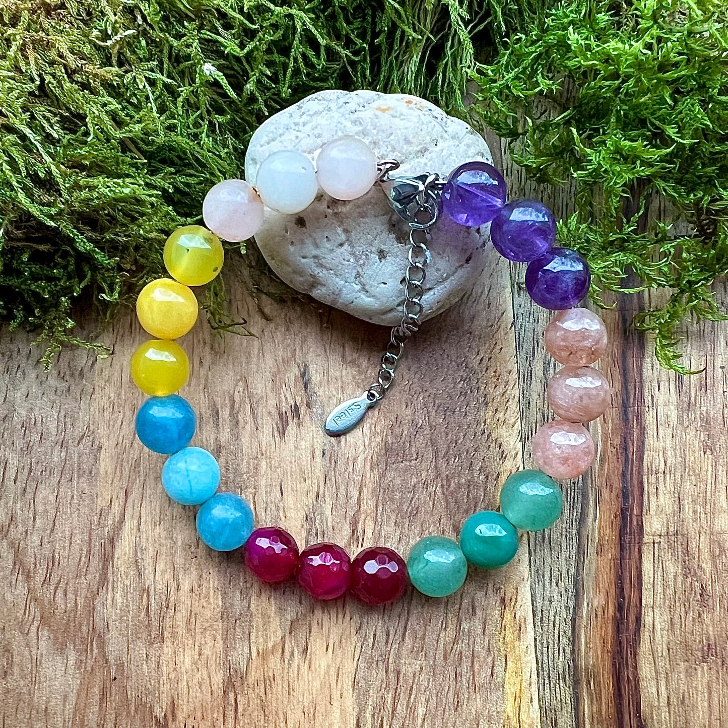 Bracelet with crystal - "Dawn"