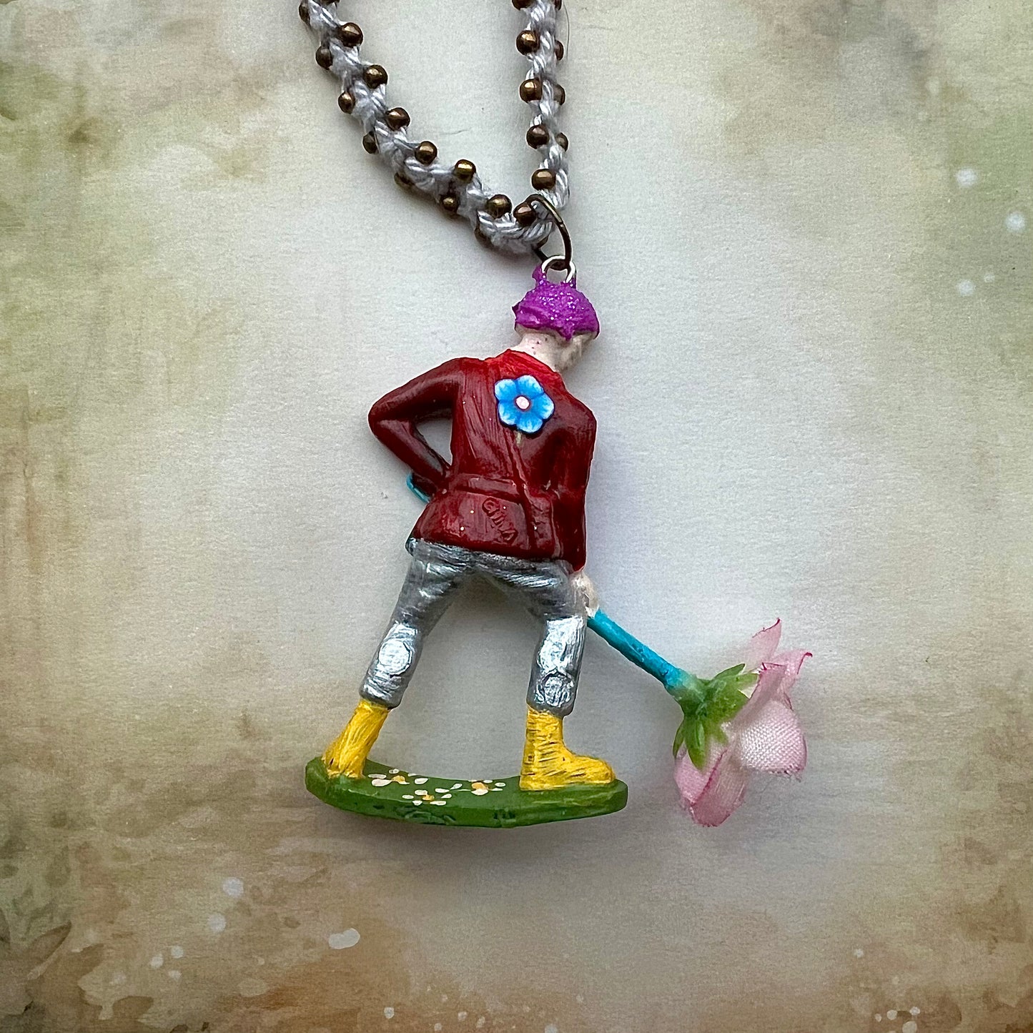 Peacekeeper with light pink flower