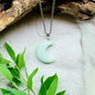 Necklace with crescent of amazonite