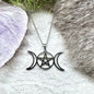 Necklace - Moon Goddess "Triple Moon"