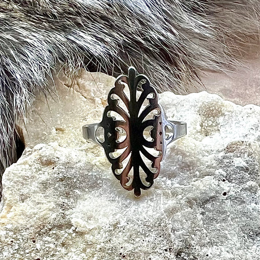 Justerbar ring i rostfritt stål
