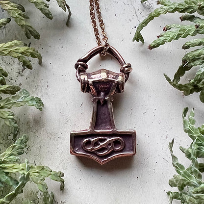 Vikingasmycke halsband med torshammare ’Ödeshög’ i brons