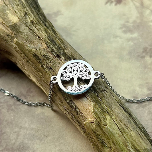 Armband med Yggdrasil i rostfritt stål