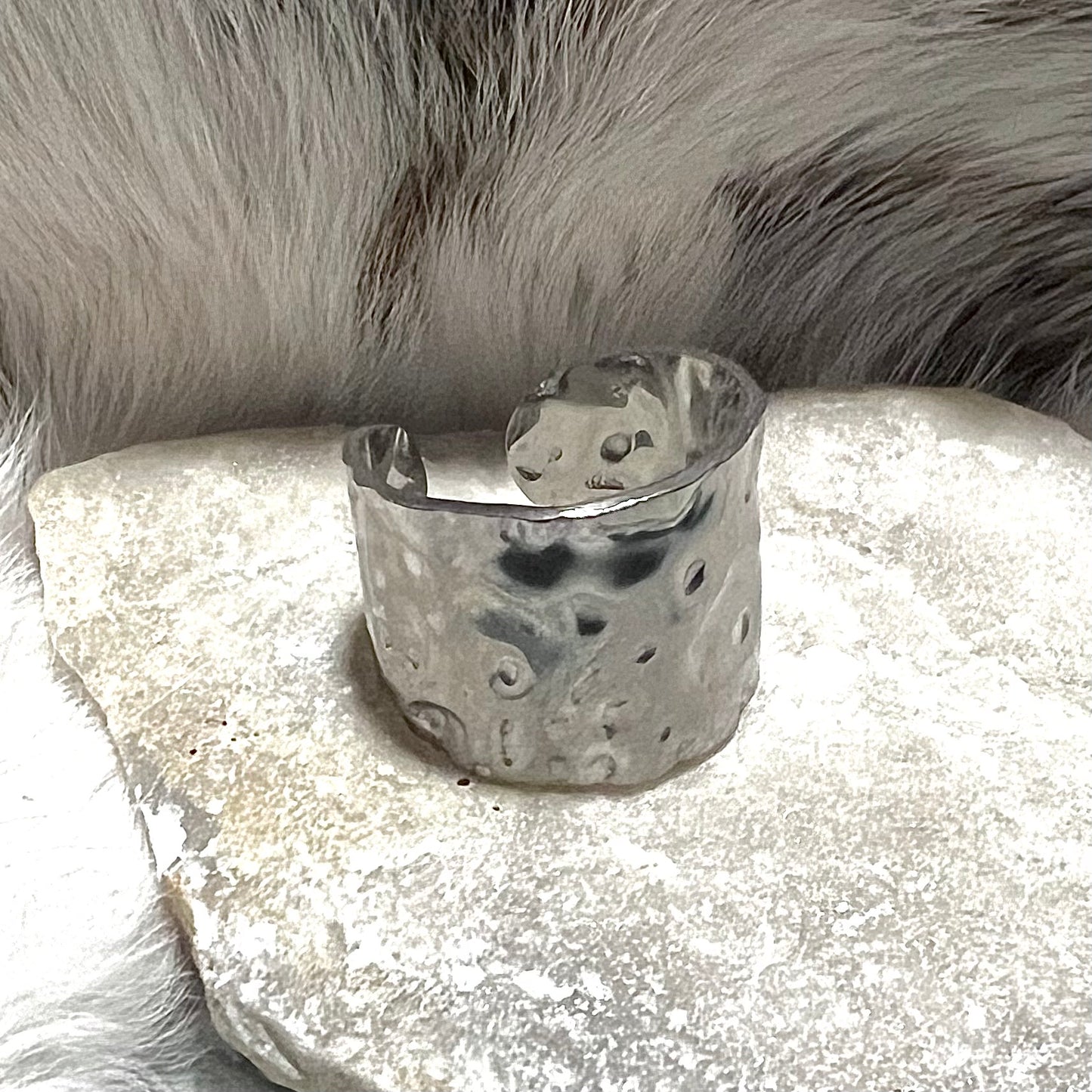 Hamrad, öppen ring i rostfritt stål