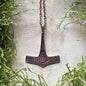 Vikingasmycke halsband med torshammare ’Mandemark’ i brons