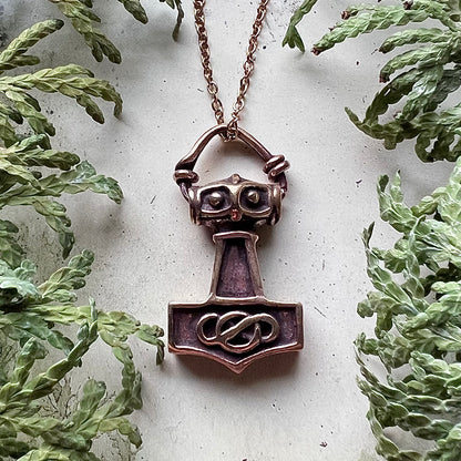 Vikingasmycke halsband med torshammare ’Ödeshög’ i brons