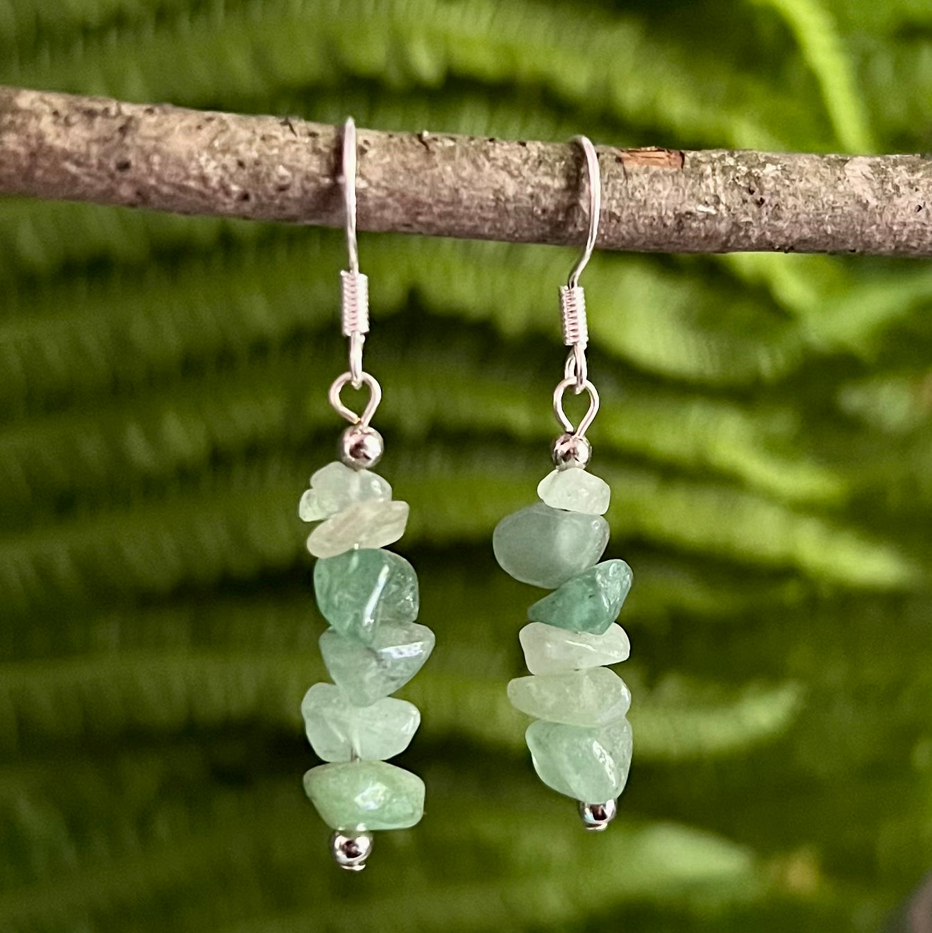 Earrings - Birch earrings of aventurine