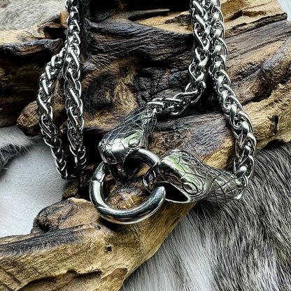 Necklace with the Midgard Serpent and opening ring