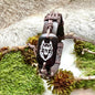 Läderarmband ’Freke’ med en av Odens vargar