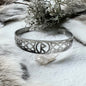 Cuff bracelet in stainless steel with the rune Reid