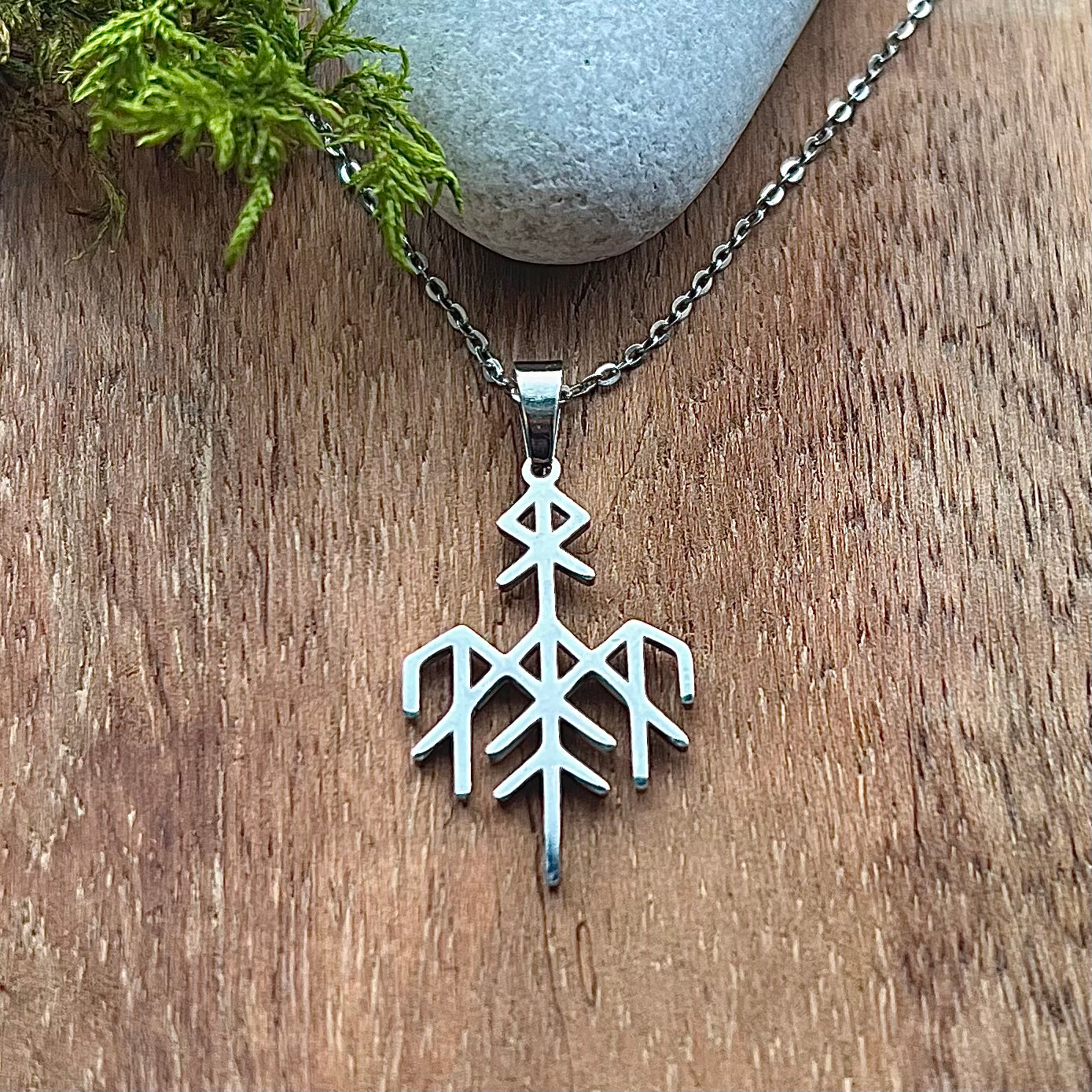 Ck Rune Necklace with bind rune for Völva – Irrbloss Smycken