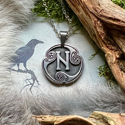 Halsband med runan HagalaR i rostfritt stål